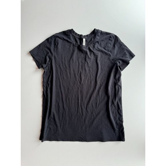 Aritzia GROUP BY BABATON Foundation Black Cotton Crew Neck T-Shirt, Size L - Picture 5 of 15